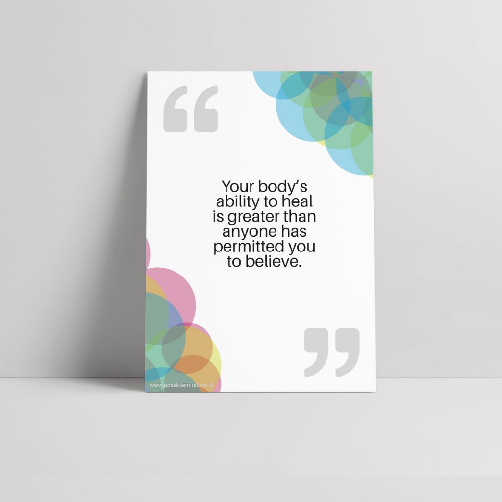 Body Ability Body’s Ability Quote – Possible Mind Poster | R&Q