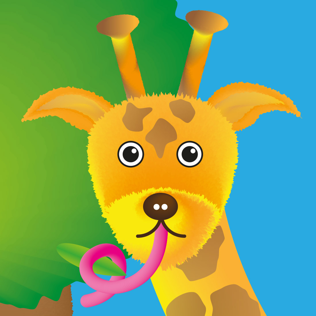 R and Q Character - Gerri Giraffe