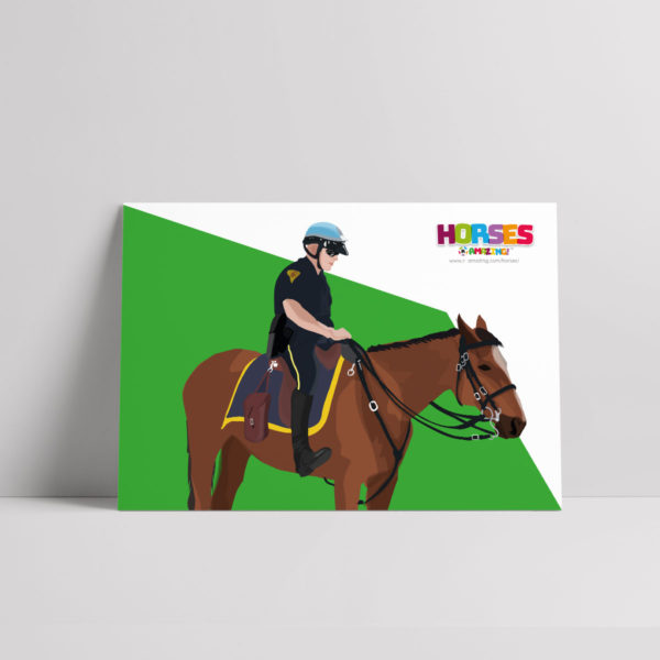 Horses R Amazing! Poster - Police Horse