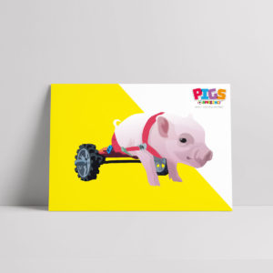 Wheelie Good Pigs R Amazing Poster